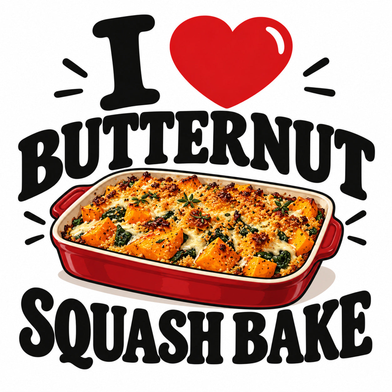 I Love Butternut Squash Bake teddy bear - image 4