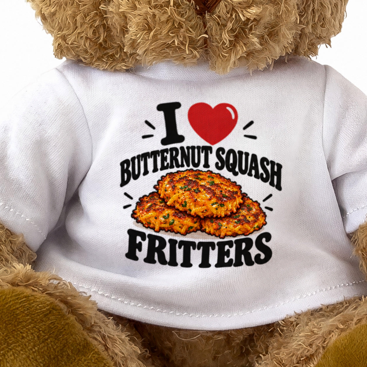 I Love Butternut Squash Fritters teddy bear - image 3