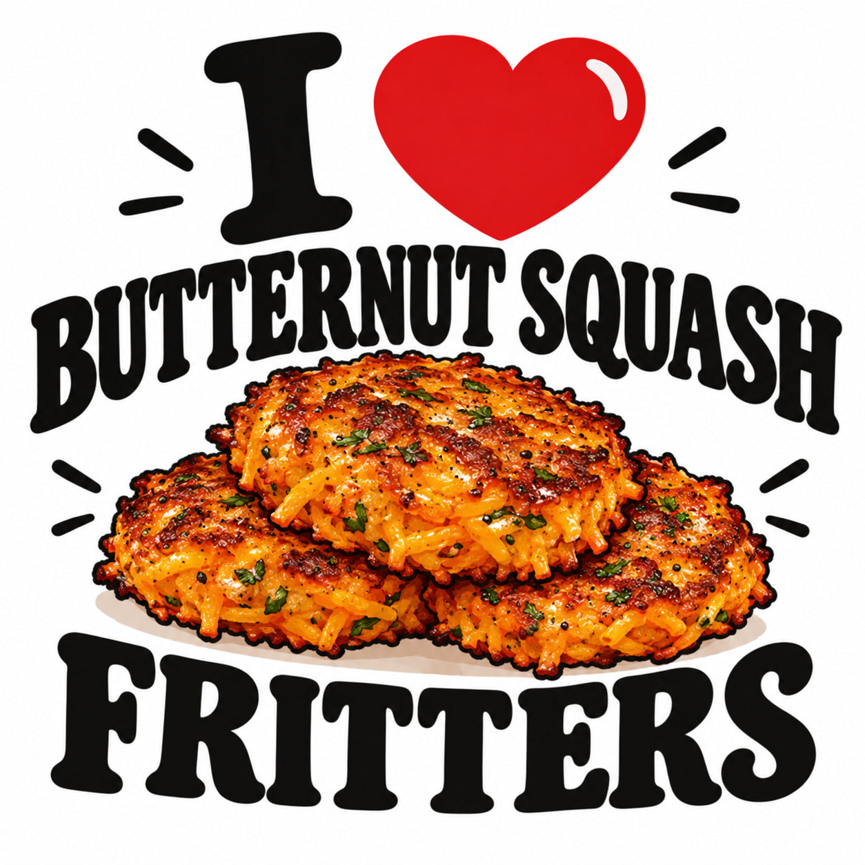 I Love Butternut Squash Fritters teddy bear - image 4