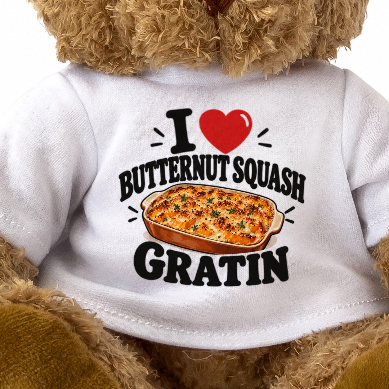I Love Butternut Squash Gratin teddy bear - image 3