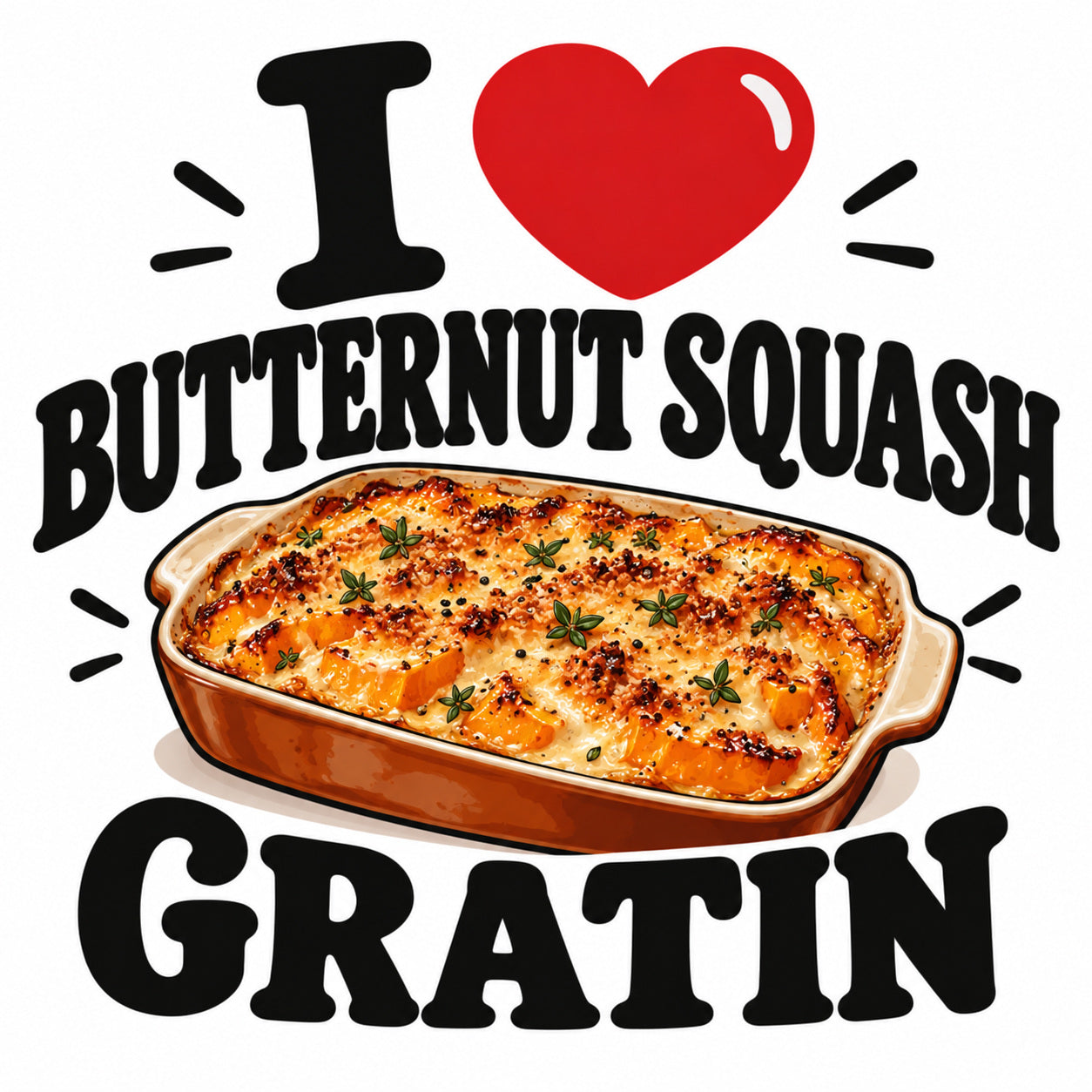 I Love Butternut Squash Gratin teddy bear - image 4