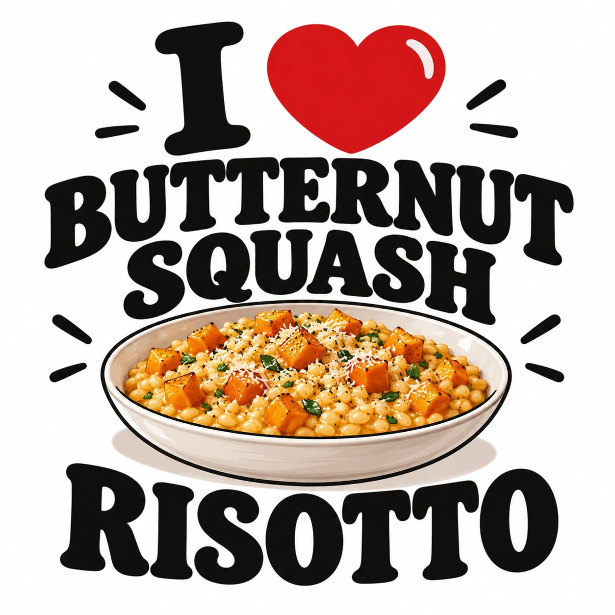 I Love Butternut Squash Risotto teddy bear - image 4
