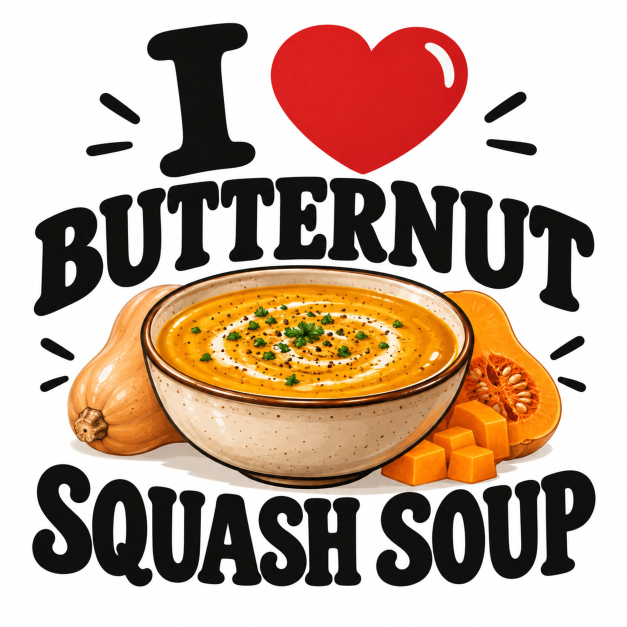 I Love Butternut Squash Soup teddy bear - image 4