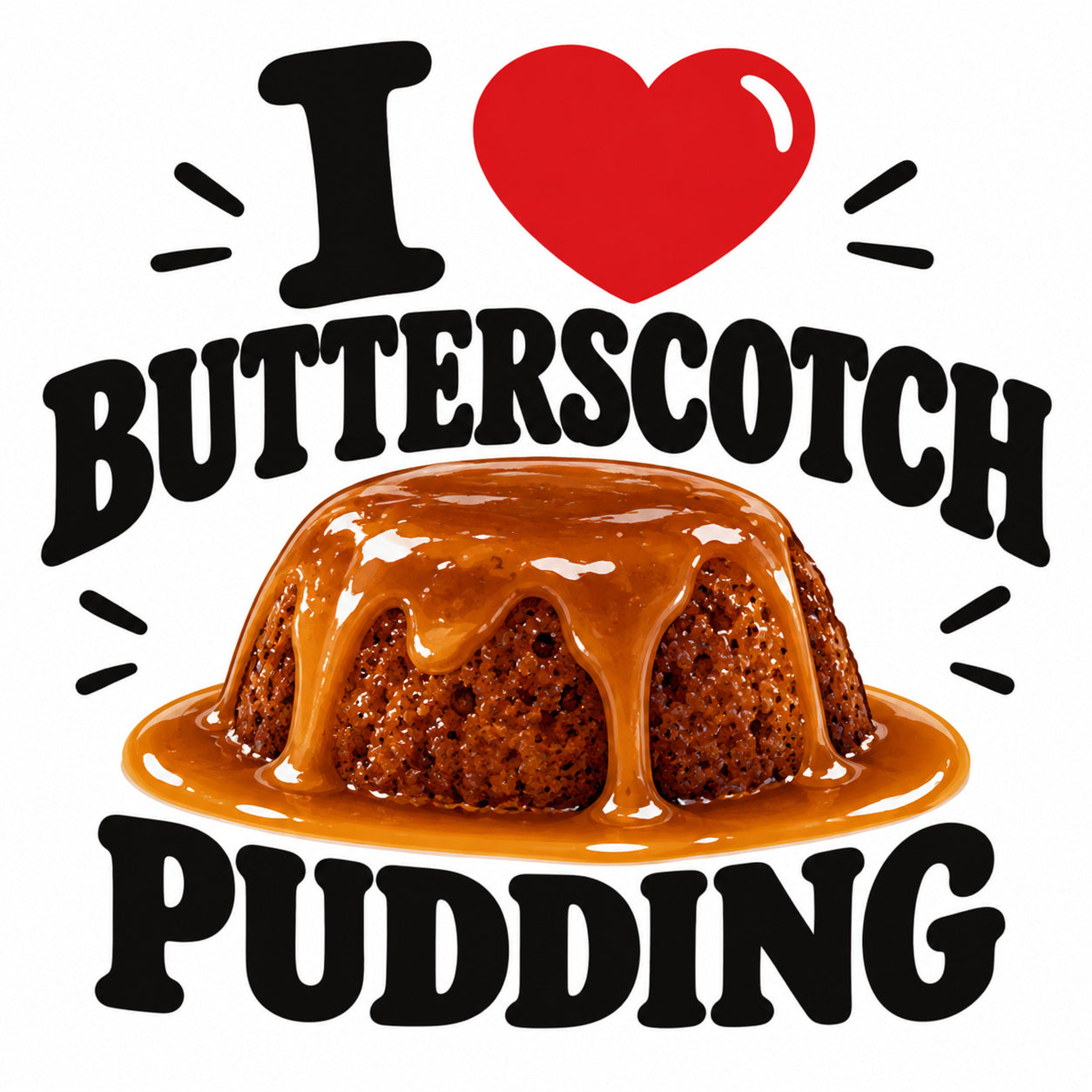 I Love Butterscotch Pudding teddy bear - image 4
