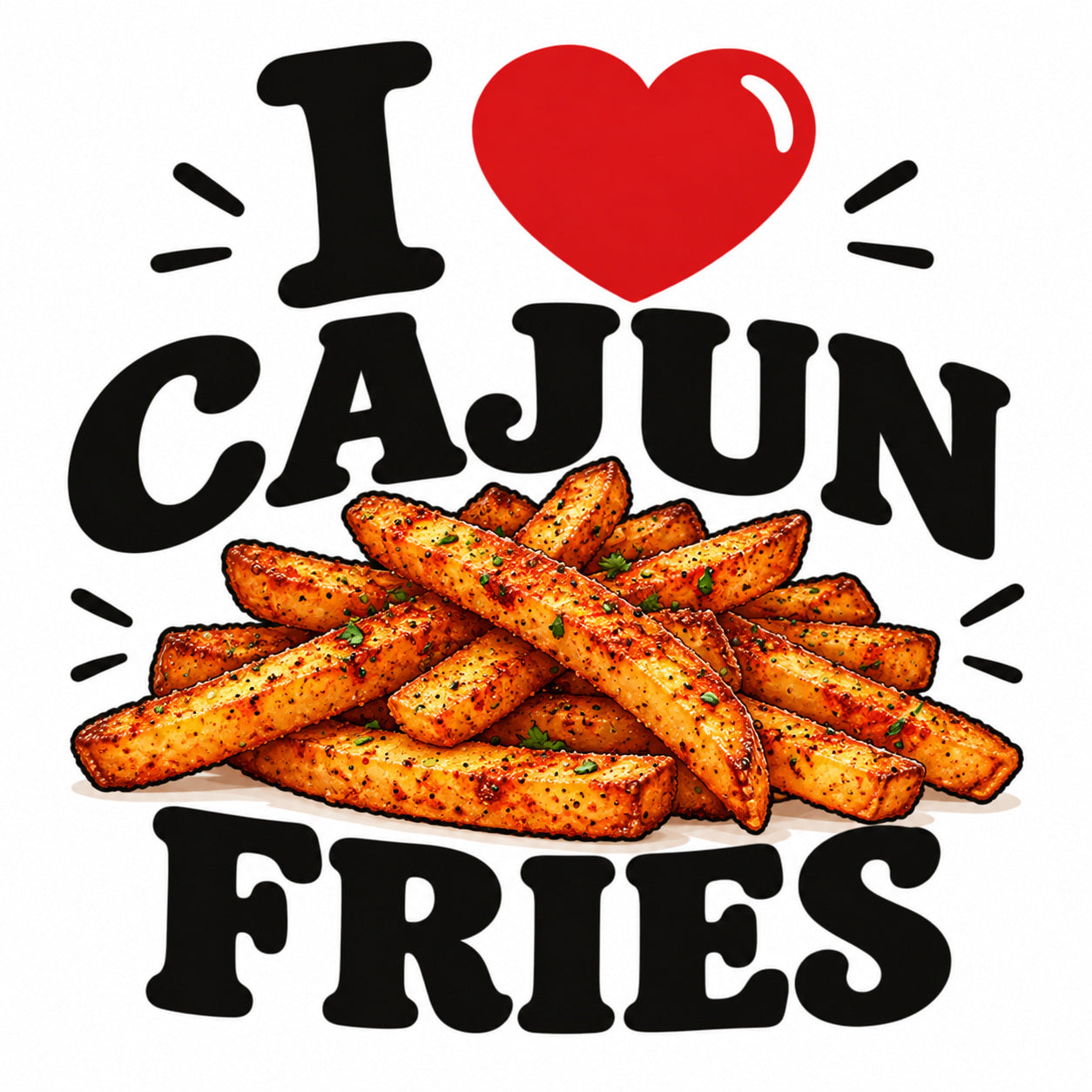 I Love Cajun Fries teddy bear - image 4