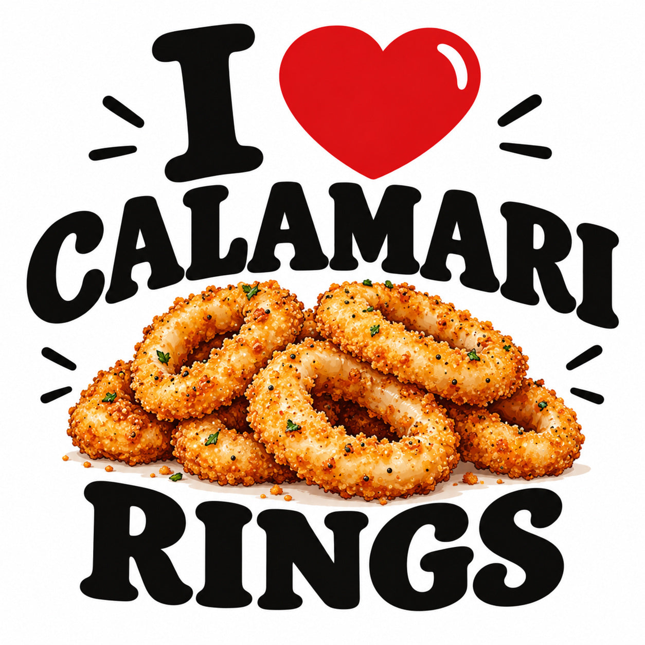 I Love Calamari Rings teddy bear - image 4
