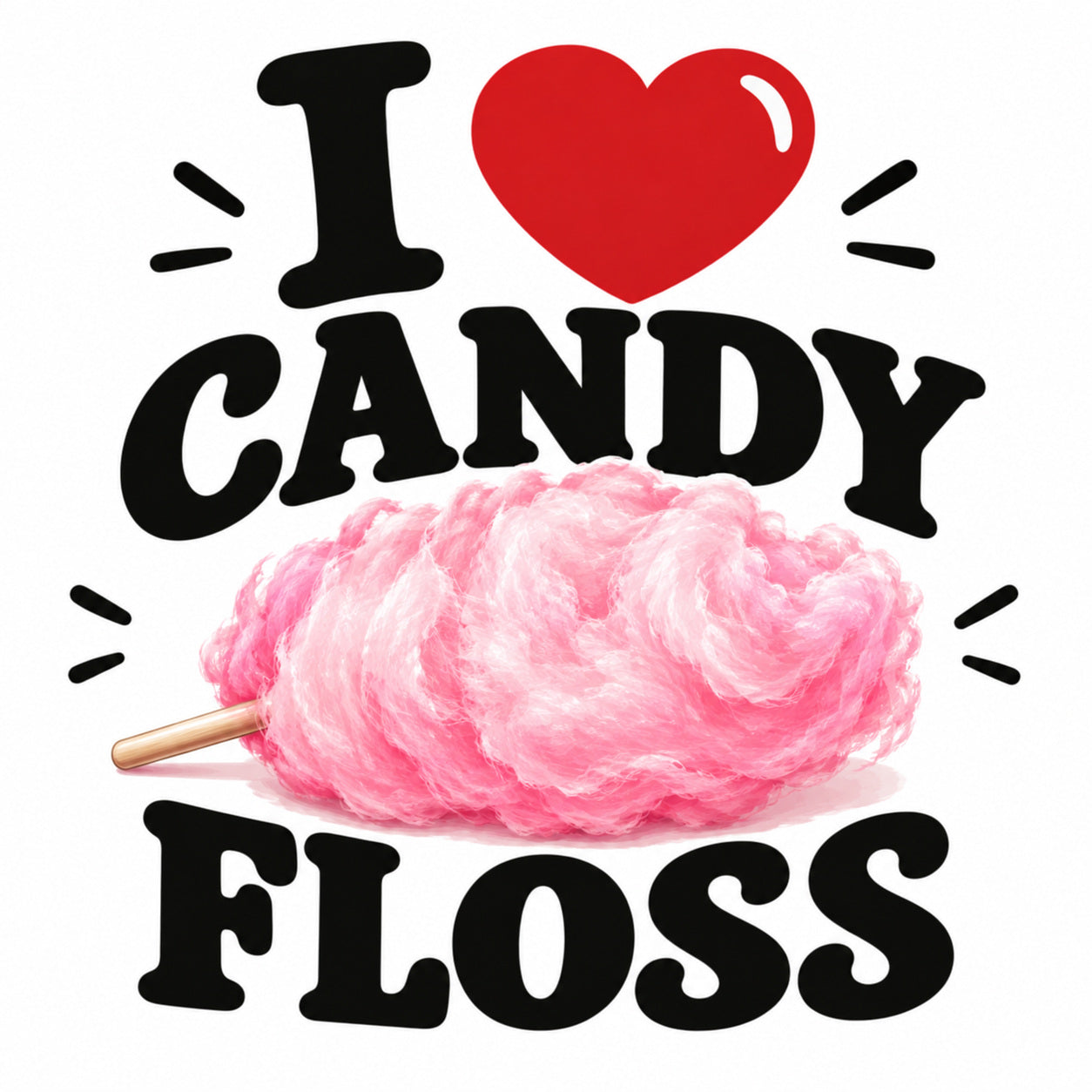 I Love Candy Floss teddy bear - image 4