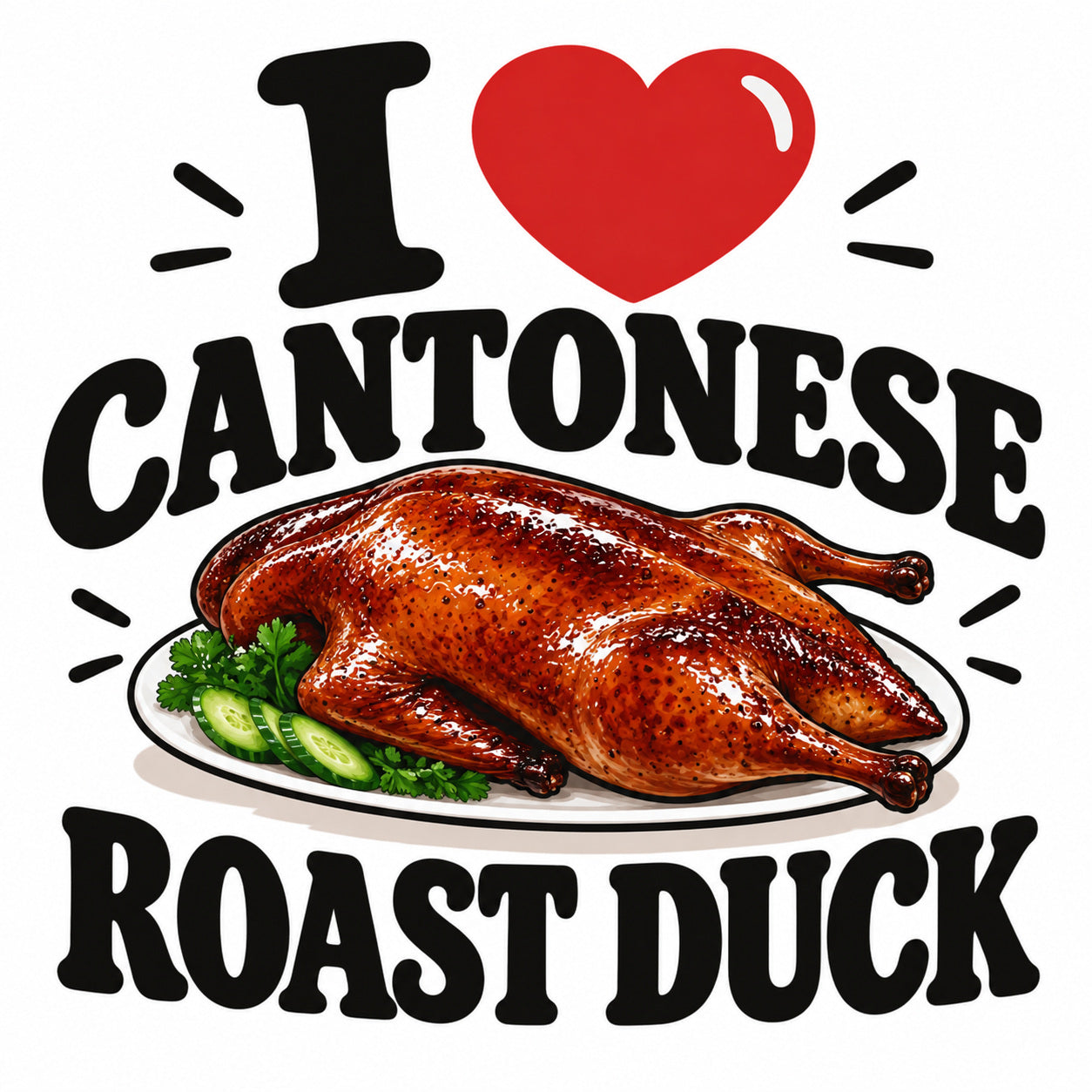 I Love Cantonese Roast Duck teddy bear - image 4