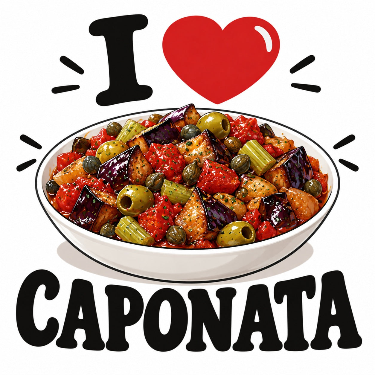 I Love Caponata teddy bear - image 4