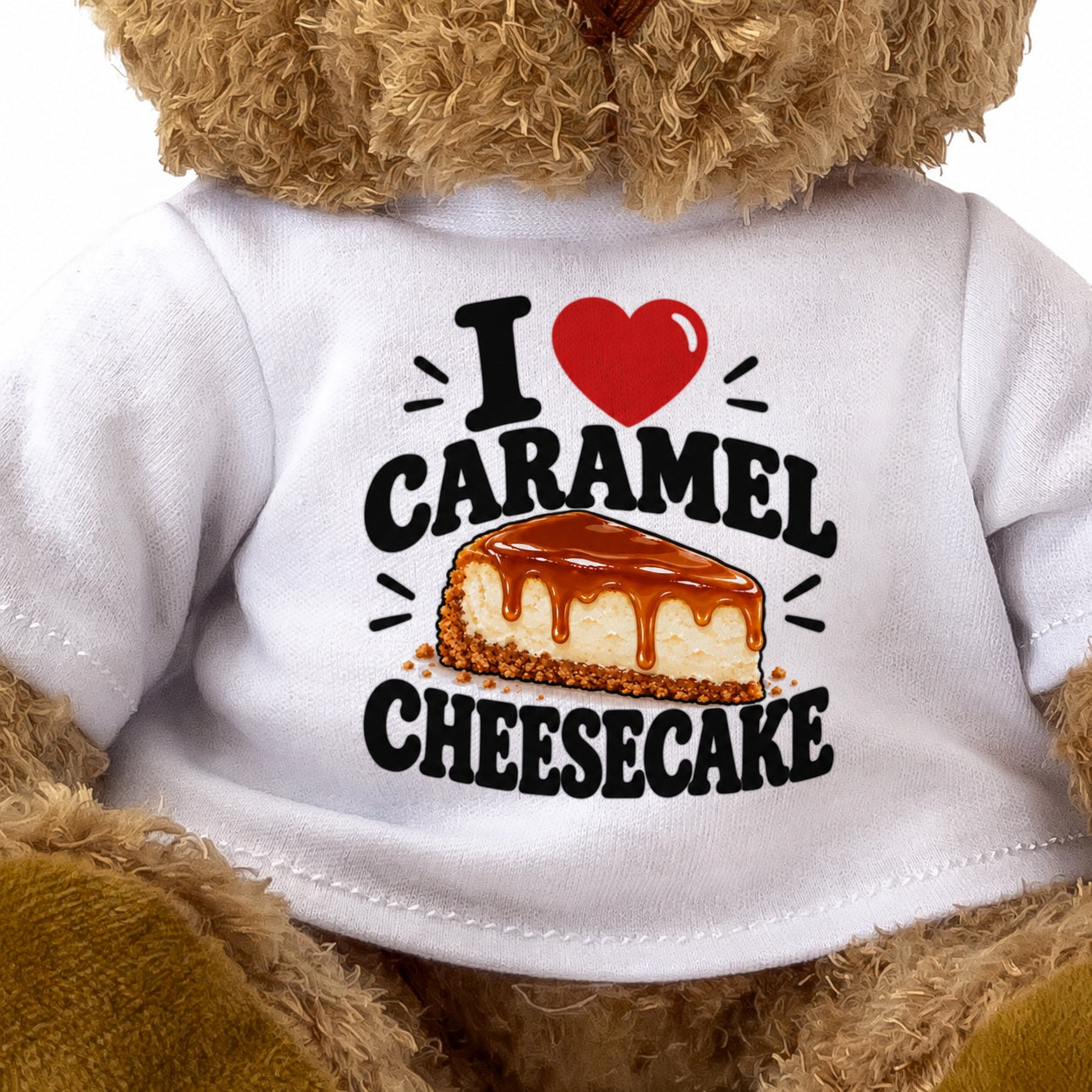I Love Caramel Cheesecake teddy bear - image 3