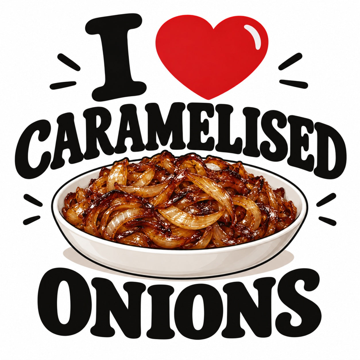 I Love Caramelised Onions teddy bear - image 4