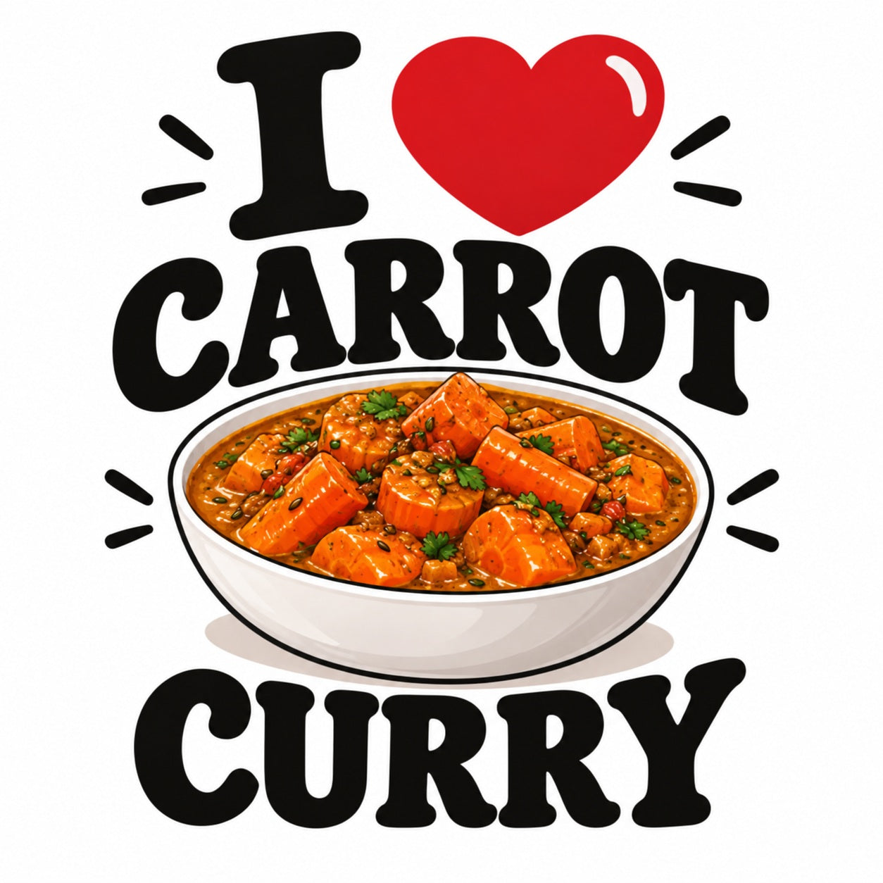 I Love Carrot Curry teddy bear - image 4