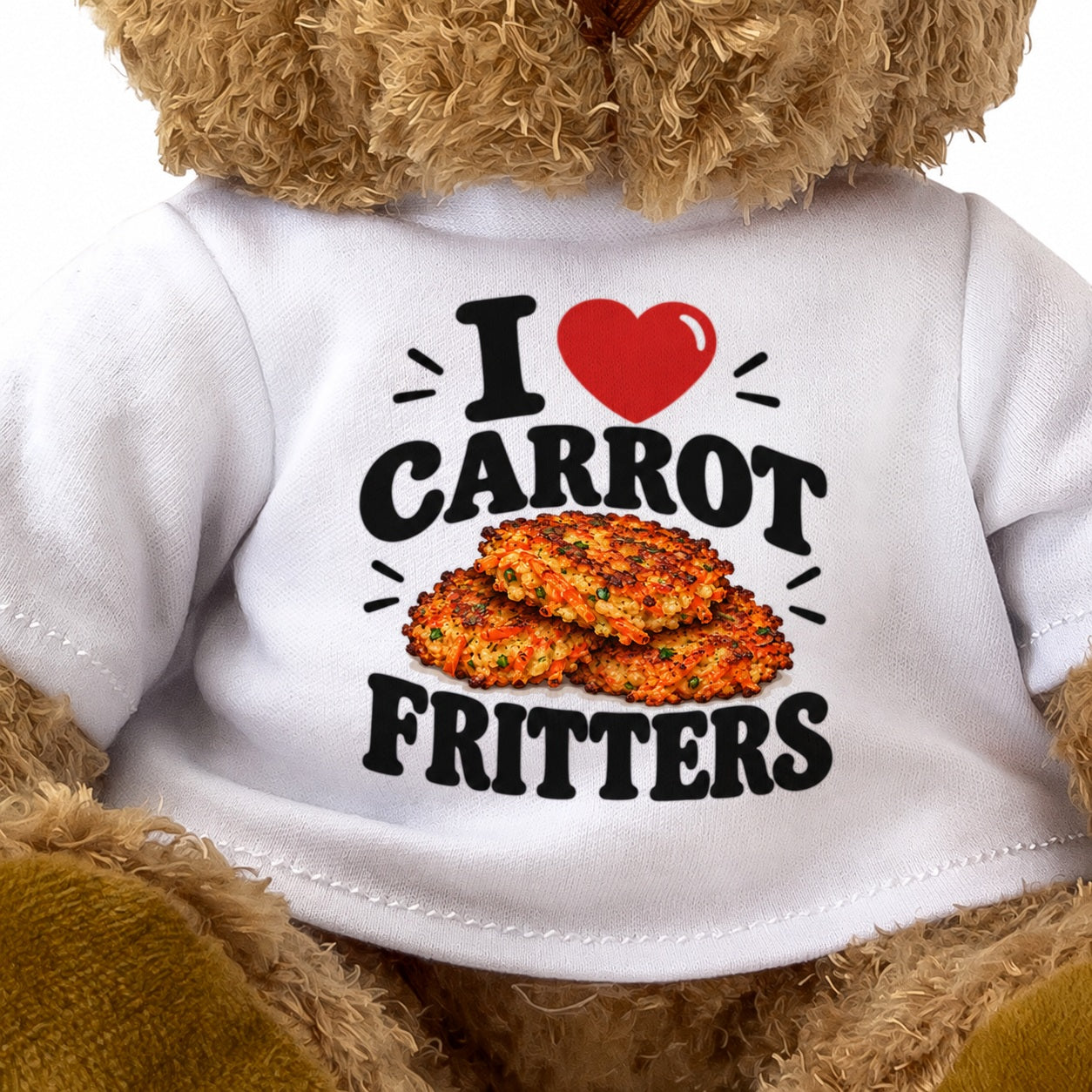 I Love Carrot Fritters teddy bear - image 3