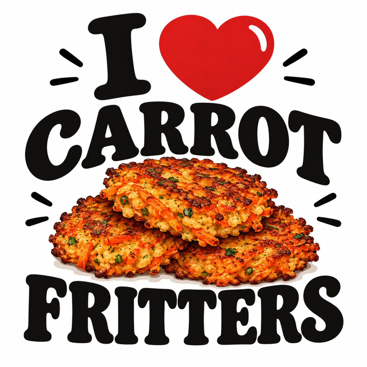 I Love Carrot Fritters teddy bear - image 4