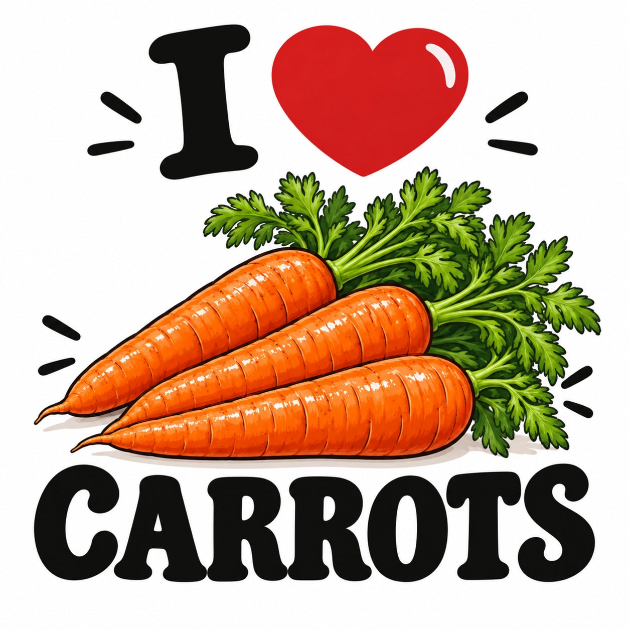 I Love Carrots teddy bear - image 4