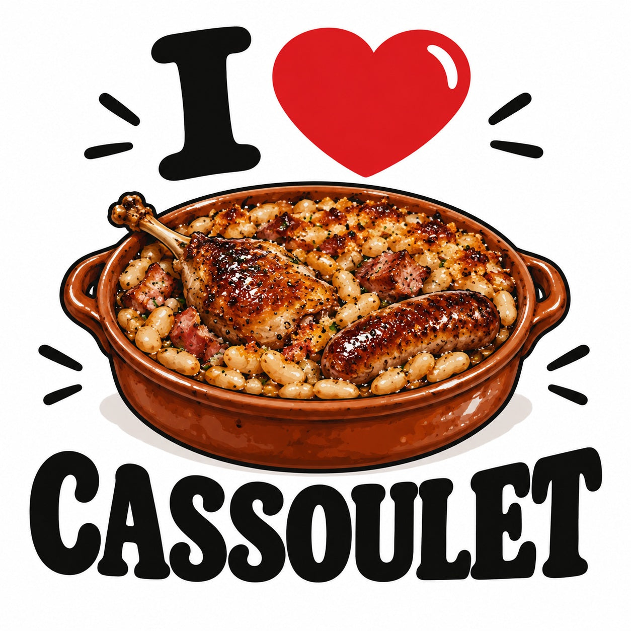 I Love Cassoulet teddy bear - image 4