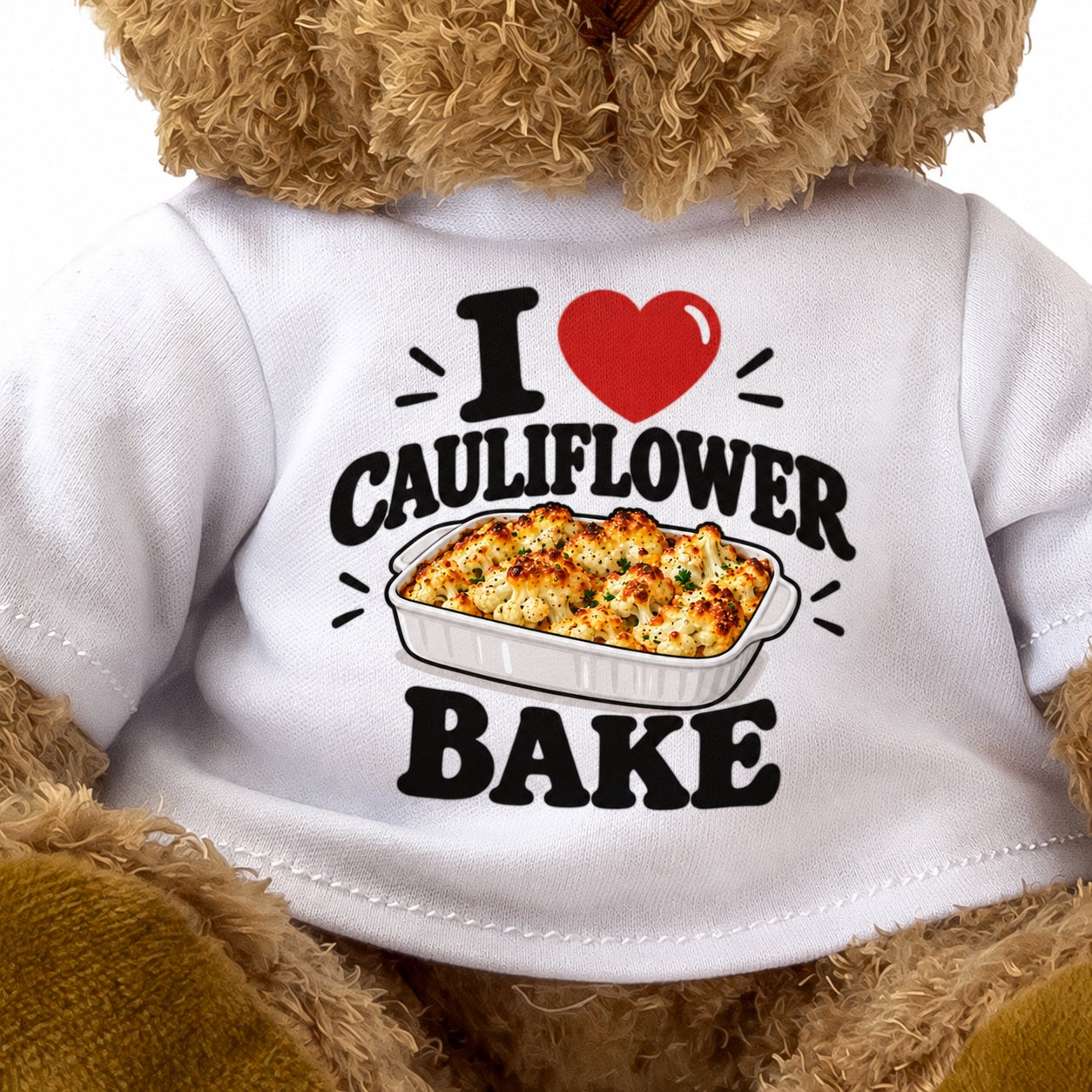 I Love Cauliflower Bake teddy bear - image 3
