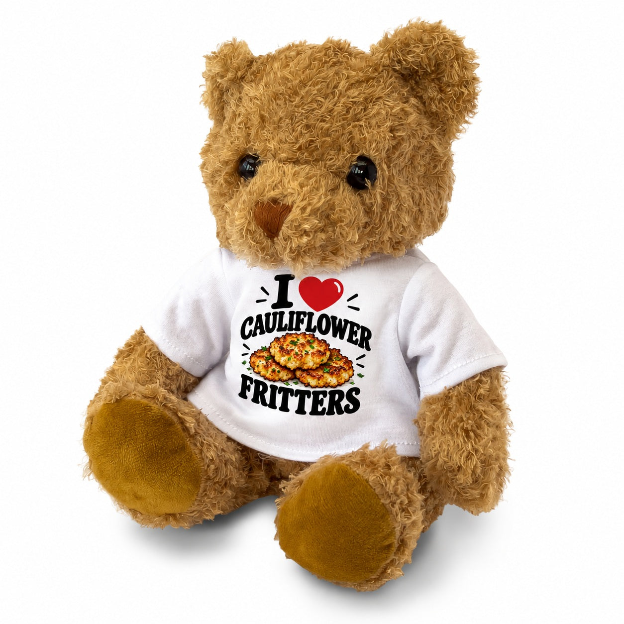 I Love Cauliflower Fritters teddy bear