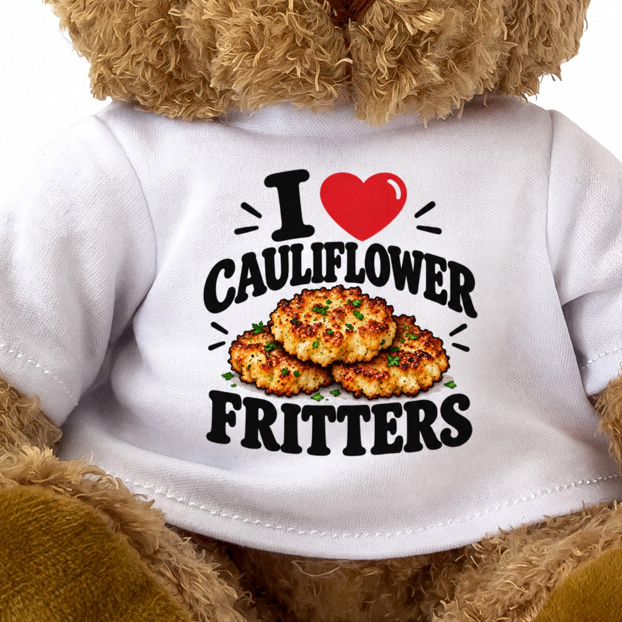 I Love Cauliflower Fritters teddy bear - image 3