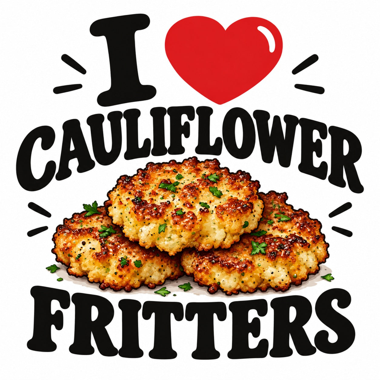 I Love Cauliflower Fritters teddy bear - image 4
