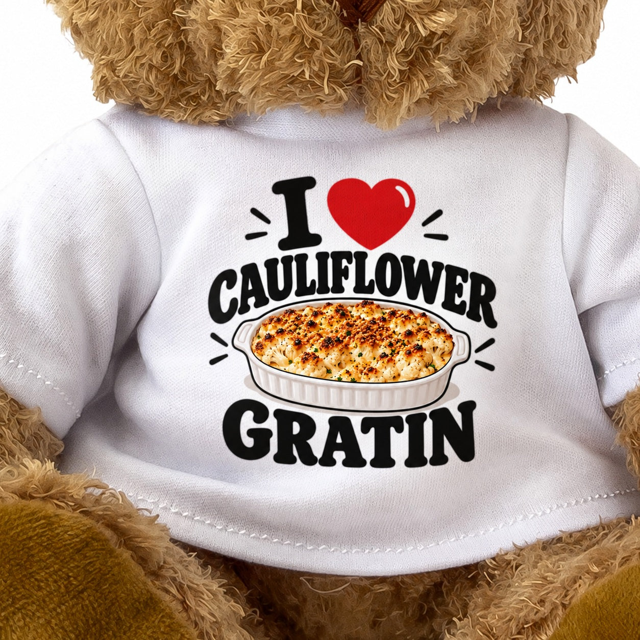 I Love Cauliflower Gratin teddy bear - image 3
