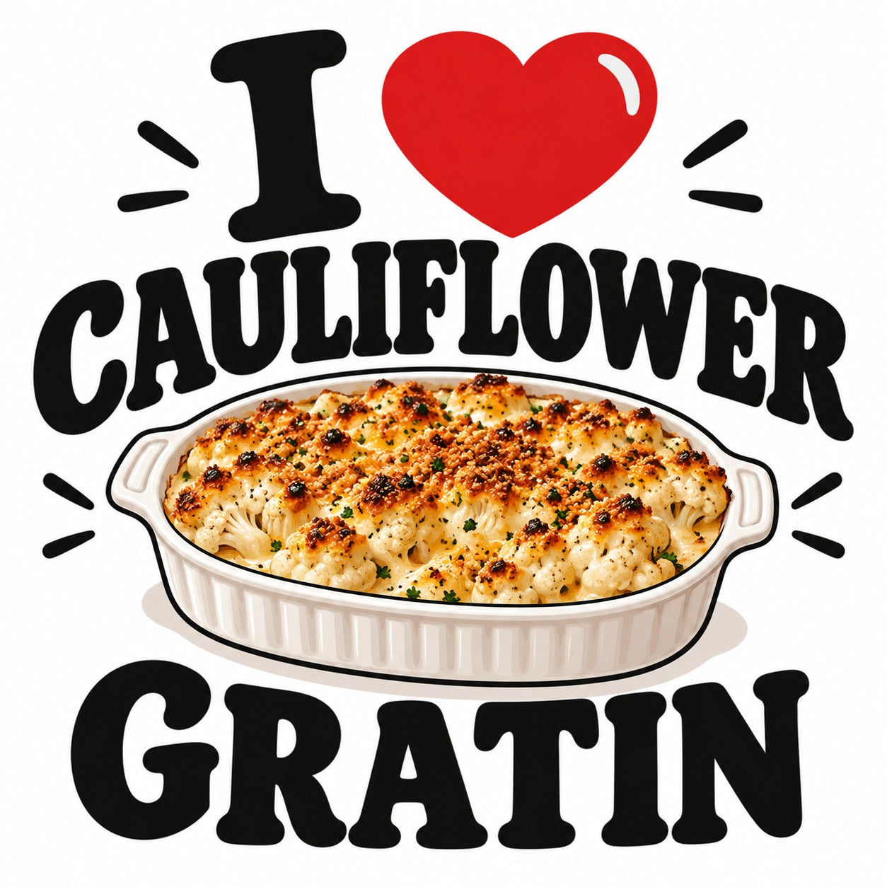 I Love Cauliflower Gratin teddy bear - image 4