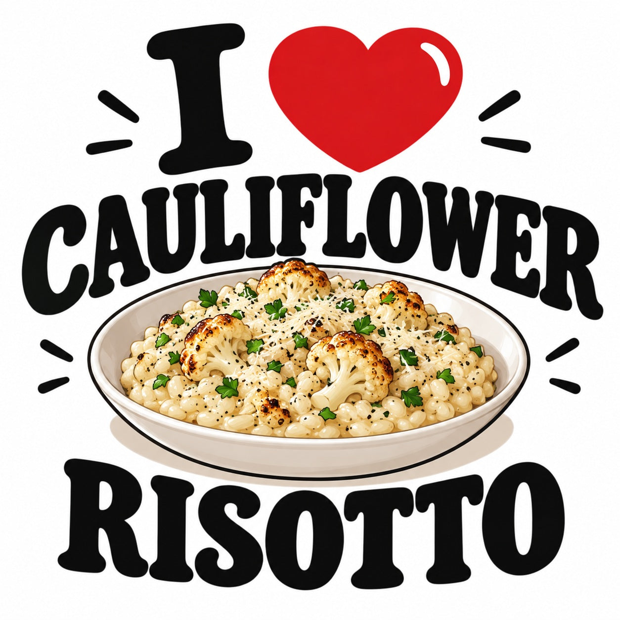 I Love Cauliflower Risotto teddy bear - image 4