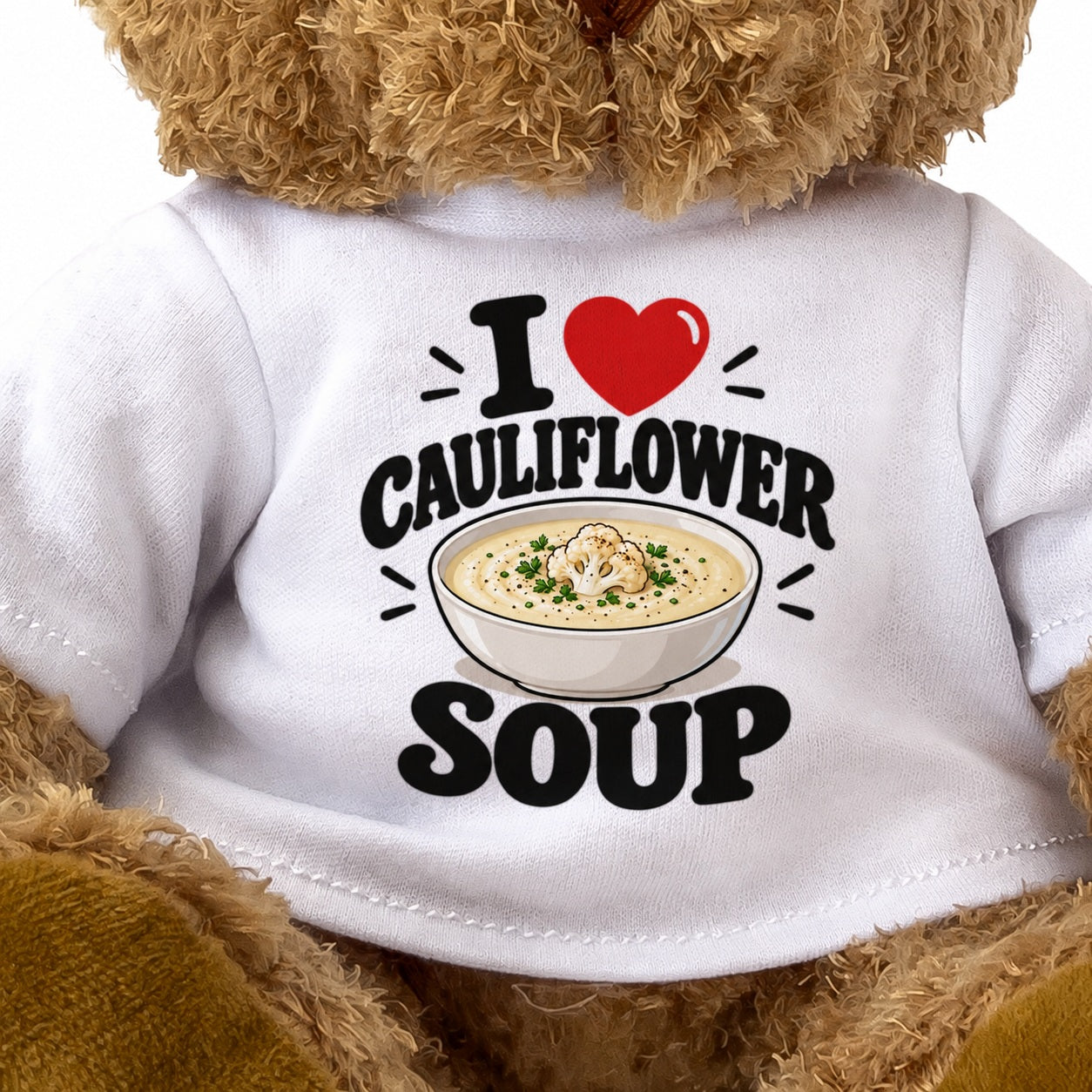 I Love Cauliflower Soup teddy bear - image 3