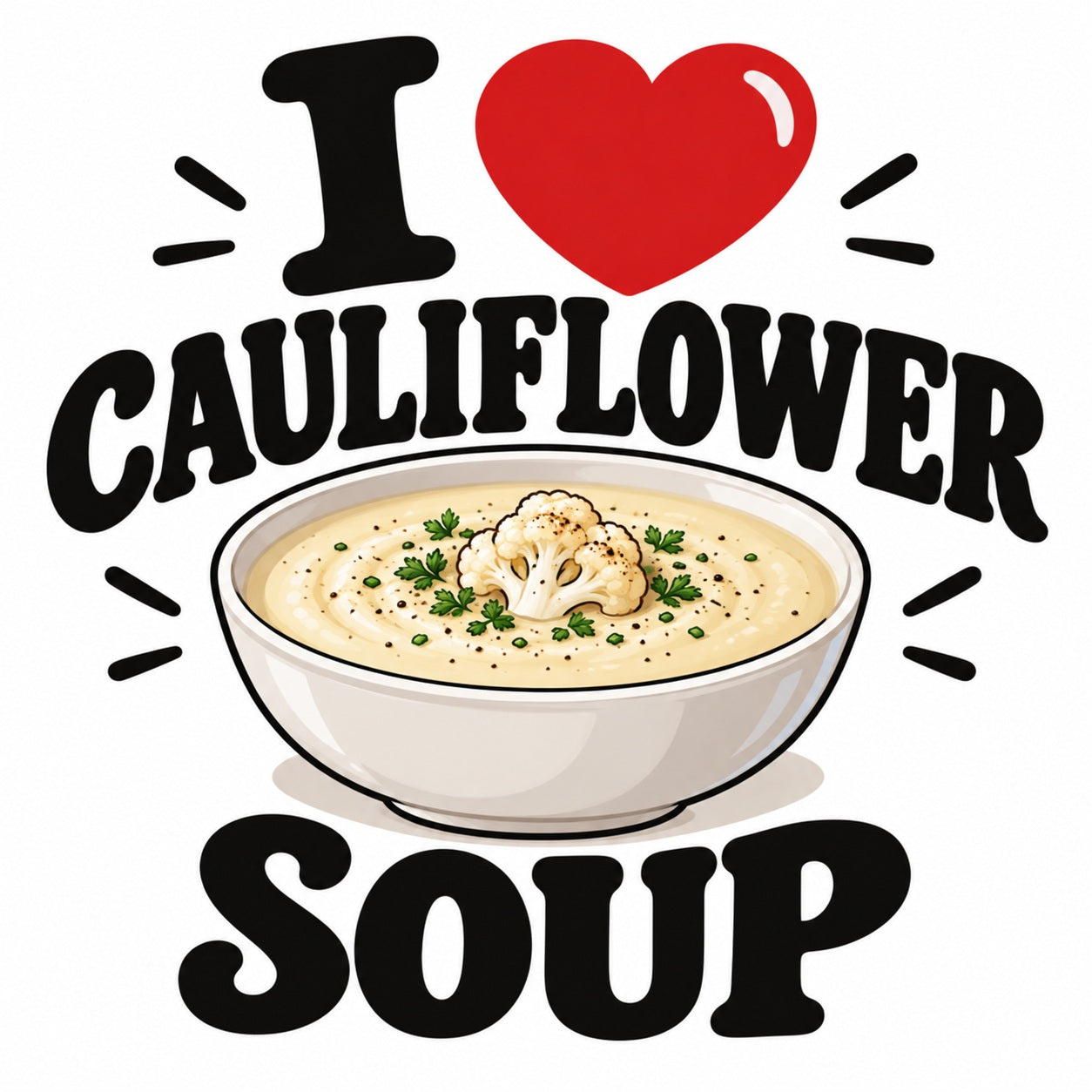 I Love Cauliflower Soup teddy bear - image 4