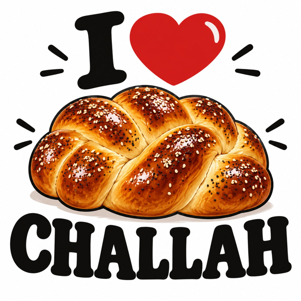 I Love Challah teddy bear - image 4