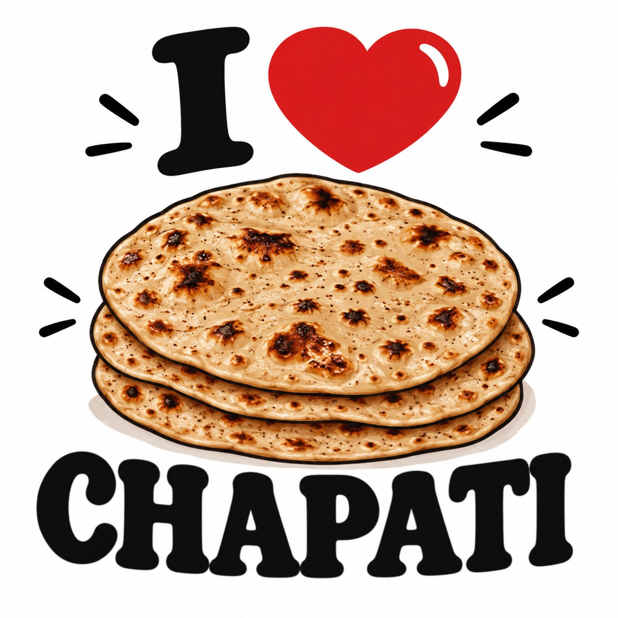 I Love Chapati teddy bear - image 4