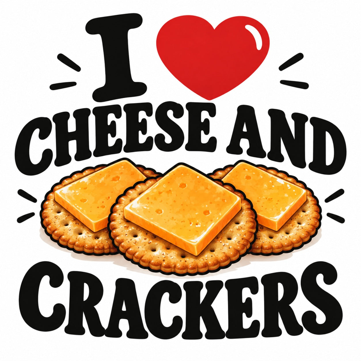 I Love Cheese And Crackers teddy bear - image 4
