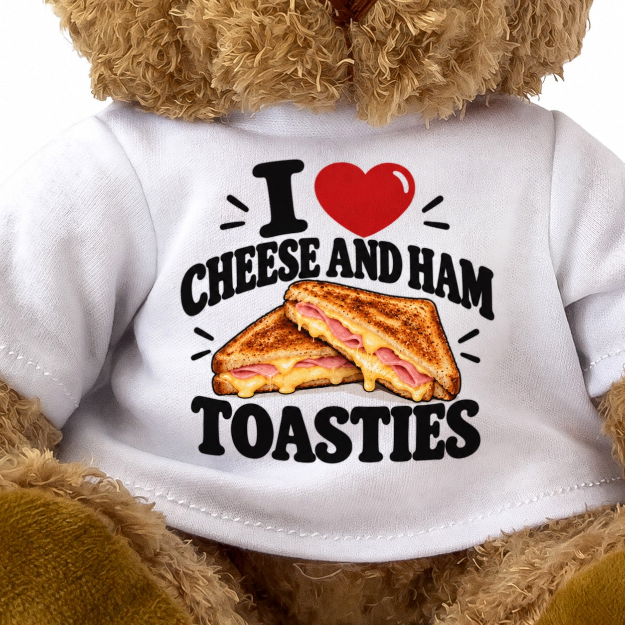 I Love Cheese And Ham Toasties teddy bear - image 3