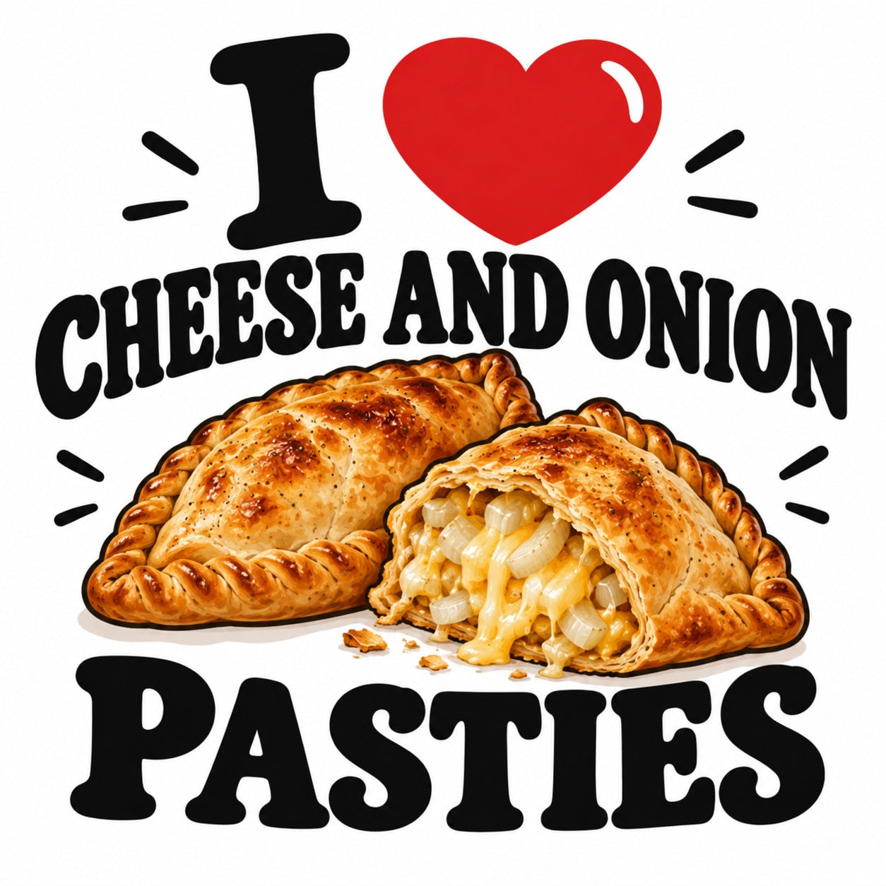 I Love Cheese And Onion Pasties teddy bear - image 4