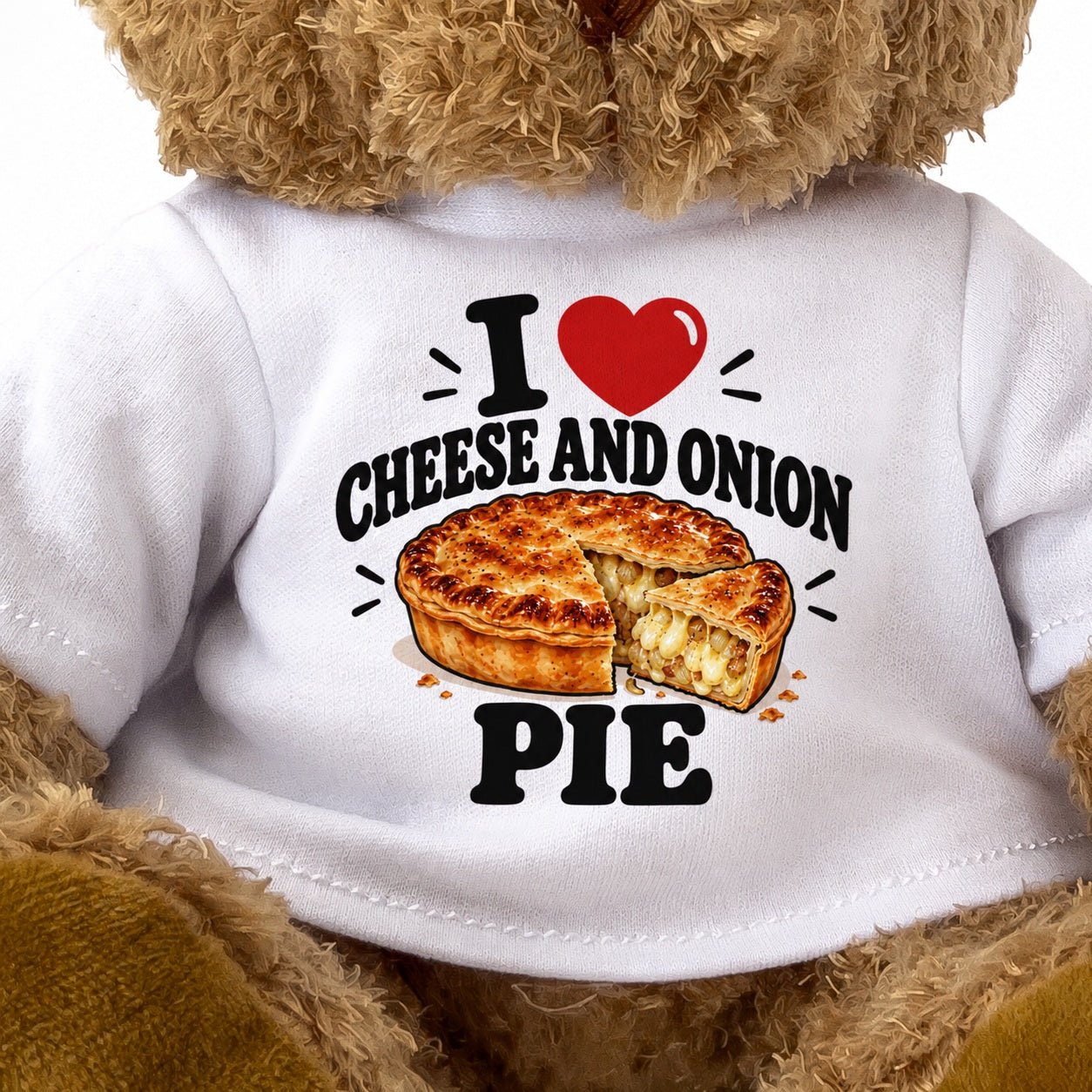 I Love Cheese And Onion Pie teddy bear - image 3