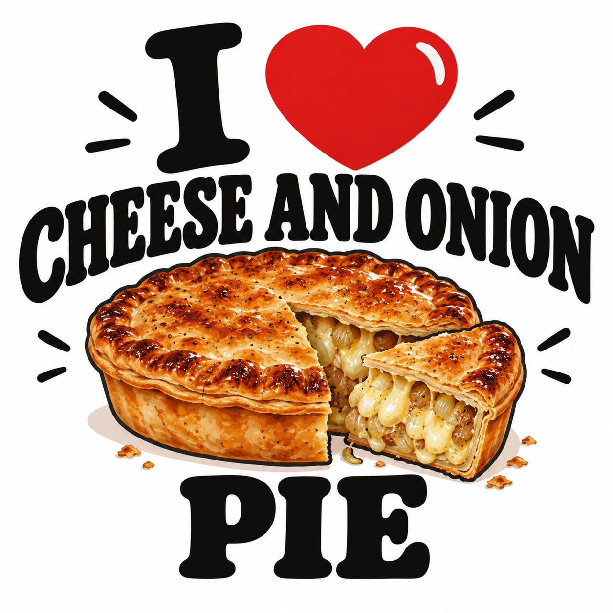 I Love Cheese And Onion Pie teddy bear - image 4