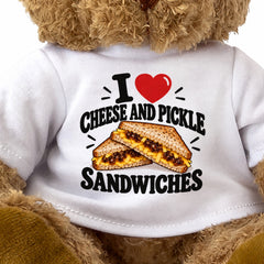 I Love Cheese And Pickle Sandwiches teddy bear - image 3