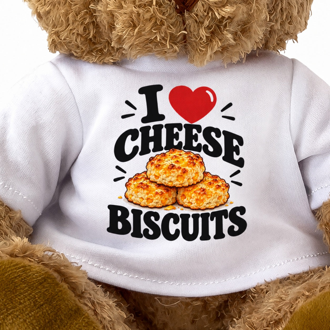 I Love Cheese Biscuits teddy bear - image 3