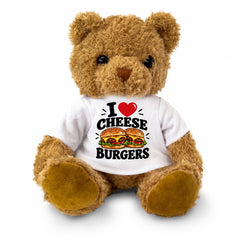 I Love Cheese Burgers teddy bear - image 2
