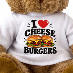 I Love Cheese Burgers teddy bear - image 3