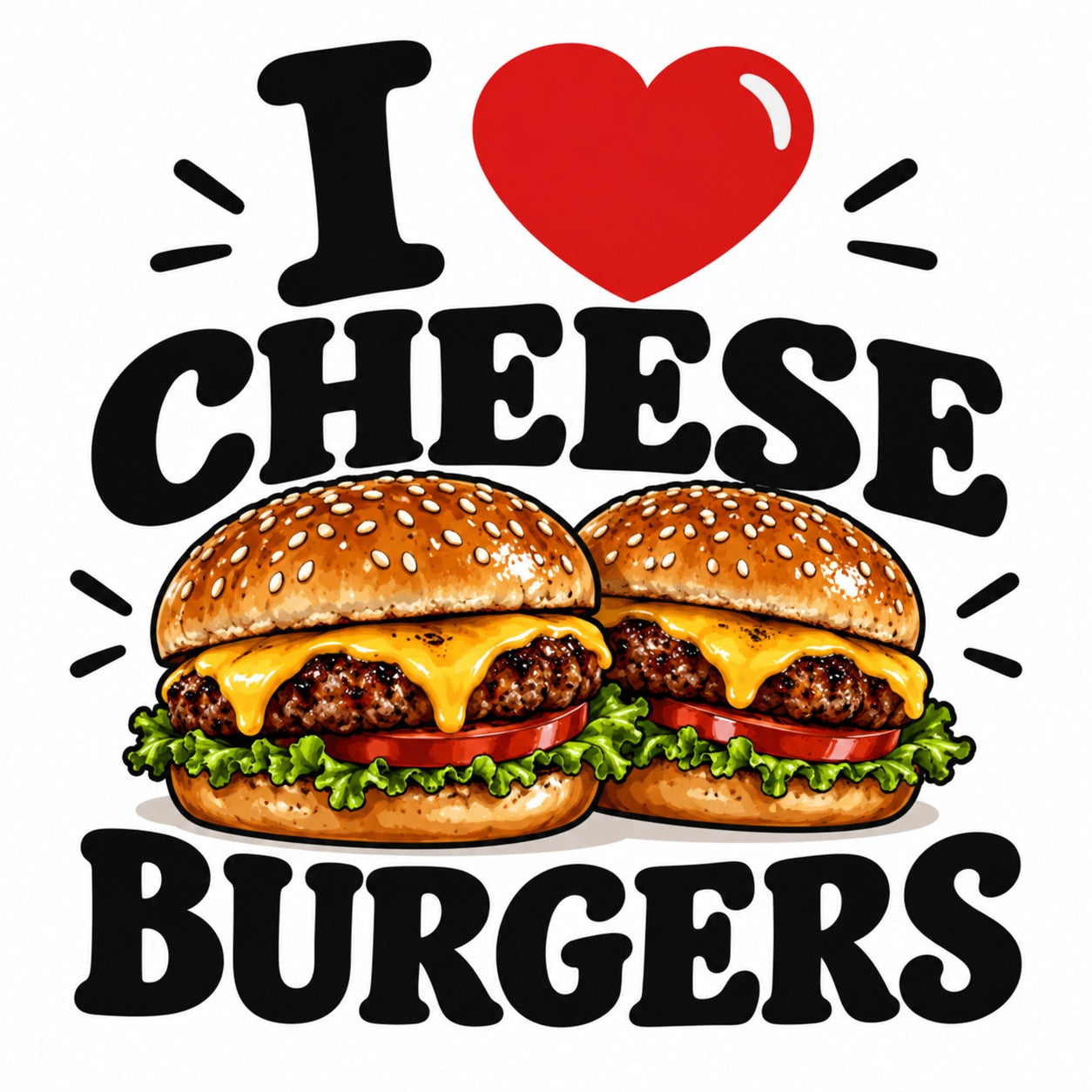 I Love Cheese Burgers teddy bear - image 4