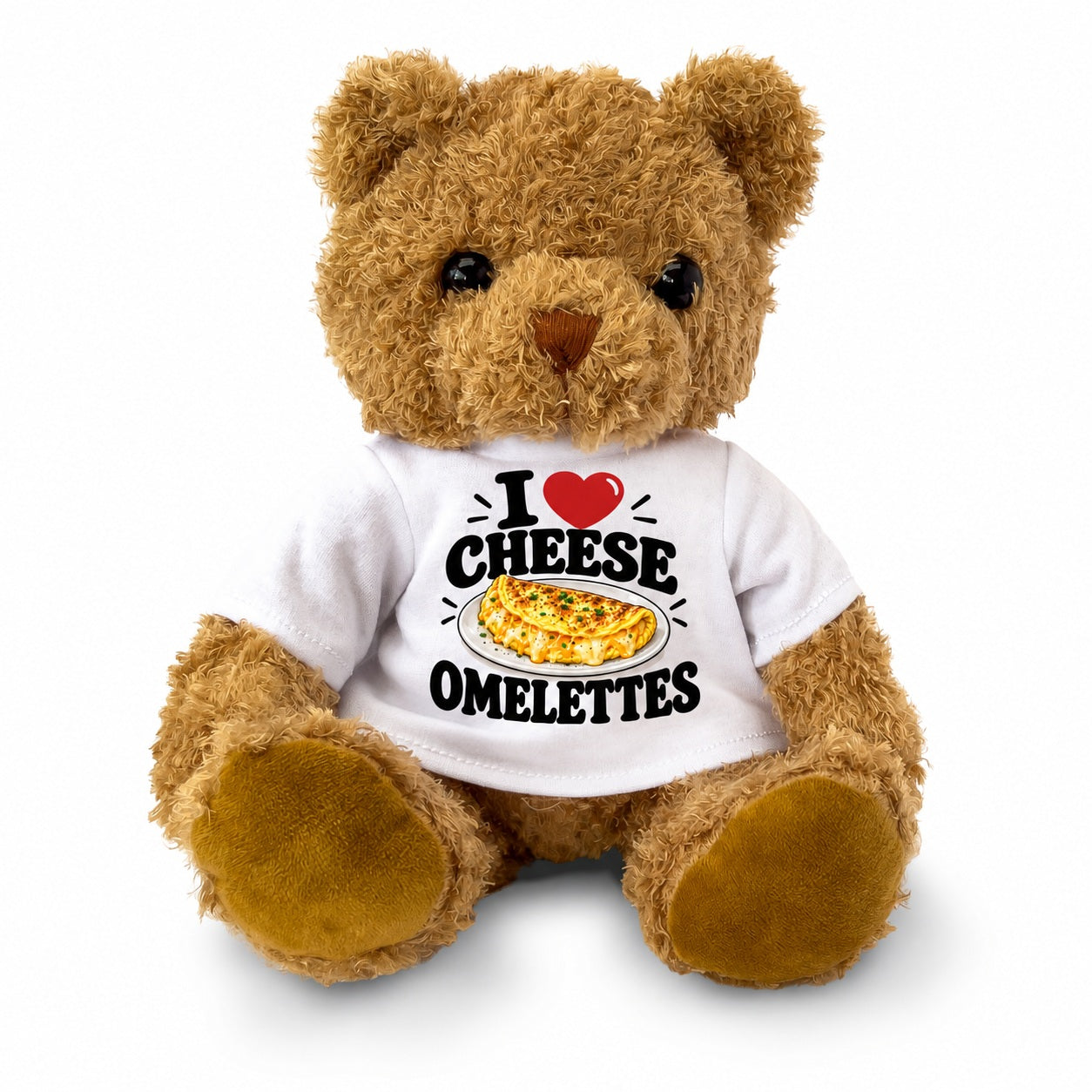 I Love Cheese Omelettes teddy bear - image 2
