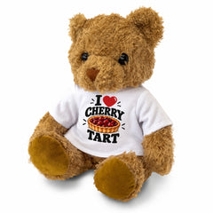 I LOVE CHERRY TART - Teddy Bear Cute Cuddly - Funny Food Gift Present