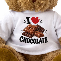 I LOVE CHOCOLATE Teddy Bear Cute Cuddly Funny Food Gift Present