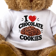 I LOVE CHOCOLATE COOKIES - Teddy Bear Cute Cuddly - Funny Food Gift Present
