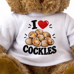 I LOVE COCKLES - Teddy Bear Cute Cuddly - Funny Food Gift Present