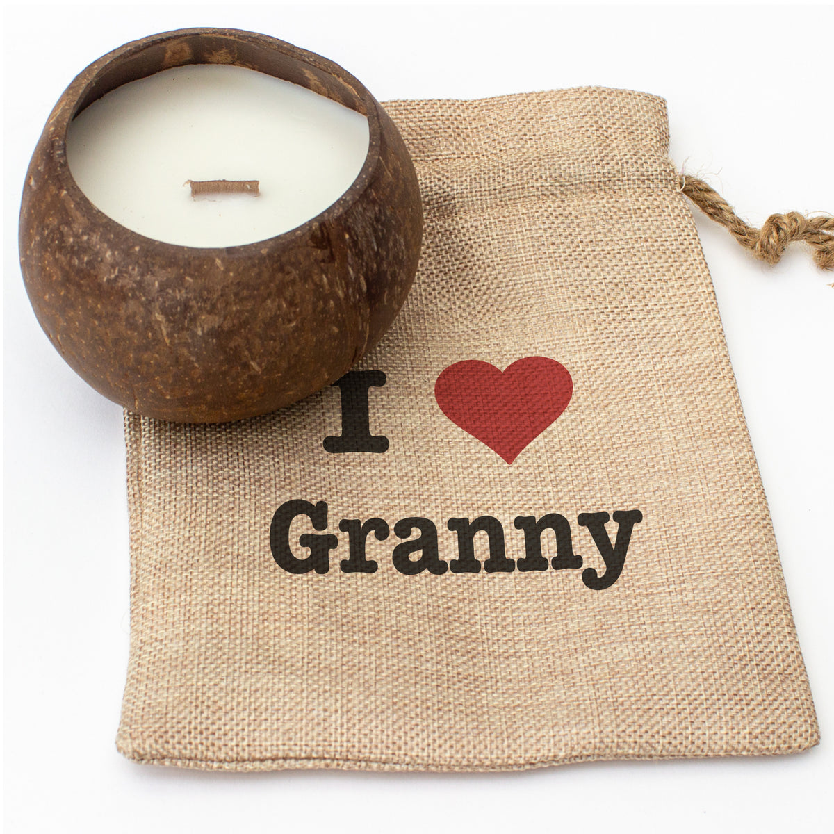 I Love Granny - Toasted Coconut Bowl Candle – Soy Wax - Gift Present