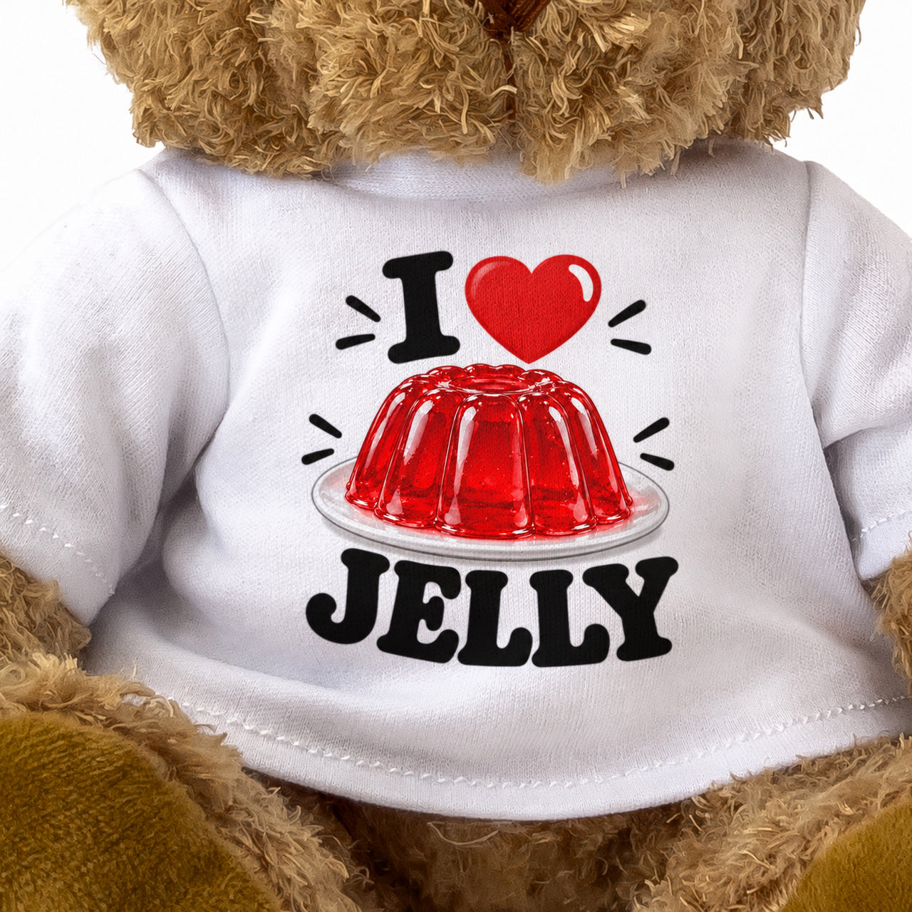 I LOVE JELLY - Teddy Bear Cute Cuddly - Funny Food Gift Present