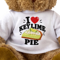 I LOVE KEY LIME PIE - Teddy Bear Cute Cuddly - Funny Food Gift Present