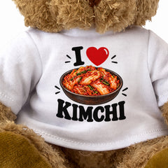 I LOVE KIMCHI - Teddy Bear Cute Cuddly - Funny Food Gift Present